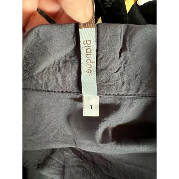 Blanque Womens Jacket Blue Buttons Up Tunic Long Sleeve Cotton Blend Plus 1X - Picture 12 of 12